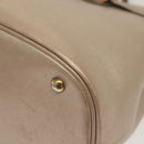 GUCCI Horsebit Hand Bag Leather 2way Gold Pink gold 319795 Auth 133420-15