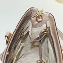 GUCCI Horsebit Hand Bag Leather 2way Gold Pink gold 319795 Auth 133420-20