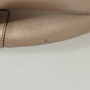 GUCCI Horsebit Hand Bag Leather 2way Gold Pink gold 319795 Auth 133420-6