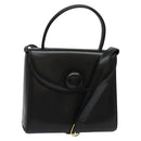 GIVENCHY Hand Bag Leather 2way Black Auth 133423-1