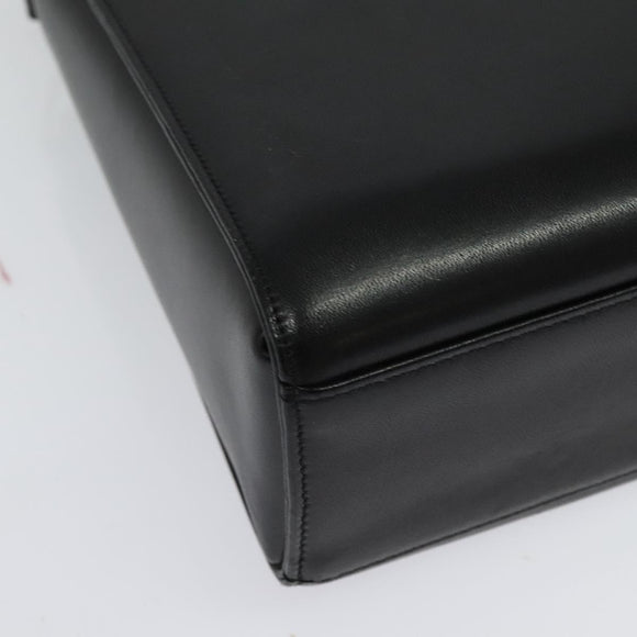 GIVENCHY Hand Bag Leather 2way Black Auth 133423A