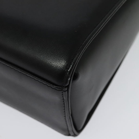 GIVENCHY Hand Bag Leather 2way Black Auth 133423A