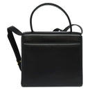 GIVENCHY Hand Bag Leather 2way Black Auth 133423A-2