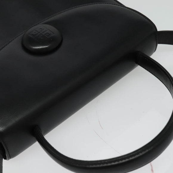 GIVENCHY Hand Bag Leather 2way Black Auth 133423A