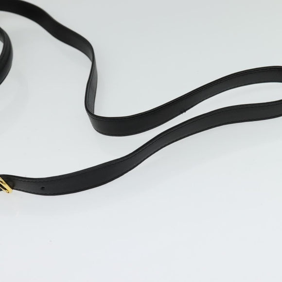 GIVENCHY Hand Bag Leather 2way Black Auth 133423