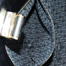 BVLGARI Hand Bag Leather 2way Black Gold Auth 133425-23