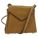 Salvatore Ferragamo Shoulder Bag Leather Beige Gold Auth 133427-1