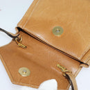 Salvatore Ferragamo Shoulder Bag Leather Beige Gold Auth 133427-18