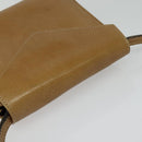 Salvatore Ferragamo Shoulder Bag Leather Beige Gold Auth 133427-6