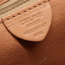 CELINE Macadam Canvas Hand Bag PVC Leather Brown Gold Auth 133434-12