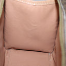 CELINE Macadam Canvas Hand Bag PVC Leather Brown Gold Auth 133434-18