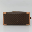 CELINE Macadam Canvas Hand Bag PVC Leather Brown Gold Auth 133434-5