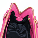 Miu Miu Hand Bag Leather 2way Pink Gold Auth 133439V-21