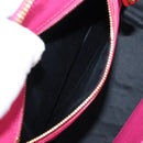 Miu Miu Hand Bag Leather 2way Pink Gold Auth 133439V-23