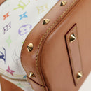 LOUIS VUITTON Monogram Multicolor Alma Hand Bag White M92647 LV Auth 133443V-15