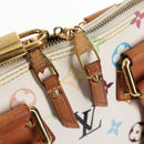 LOUIS VUITTON Monogram Multicolor Alma Hand Bag White M92647 LV Auth 133443V-10