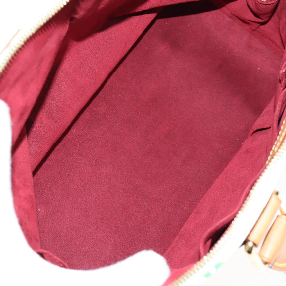 LOUIS VUITTON Monogram Multicolor Alma Hand Bag White M92647 LV Auth 133443V