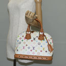 LOUIS VUITTON Monogram Multicolor Alma Hand Bag White M92647 LV Auth 133443V-23