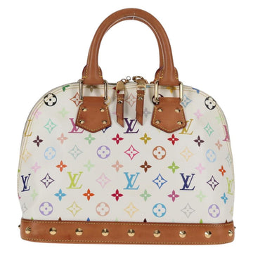 LOUIS VUITTON Monogram Multicolor Alma Hand Bag White M92647 LV Auth 133443V - 0
