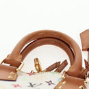 LOUIS VUITTON Monogram Multicolor Alma Hand Bag White M92647 LV Auth 133443V-8