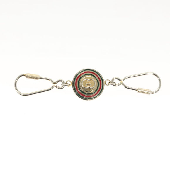 GUCCI Charm metal 3Set Black Silver Auth 133446