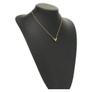 LOUIS VUITTON Essential V Necklace Gold M61083 LV Auth 133449-1
