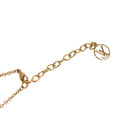 LOUIS VUITTON Essential V Necklace Gold M61083 LV Auth 133449-17