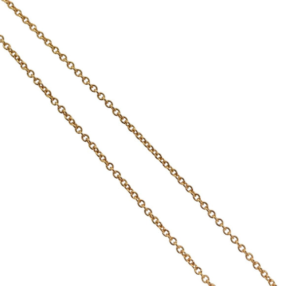 LOUIS VUITTON Essential V Necklace Gold M61083 LV Auth 133449