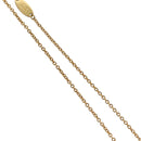 LOUIS VUITTON Essential V Necklace Gold M61083 LV Auth 133449-6