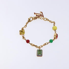LOUIS VUITTON Bracelet metal Gold LV Auth 133450 - 0