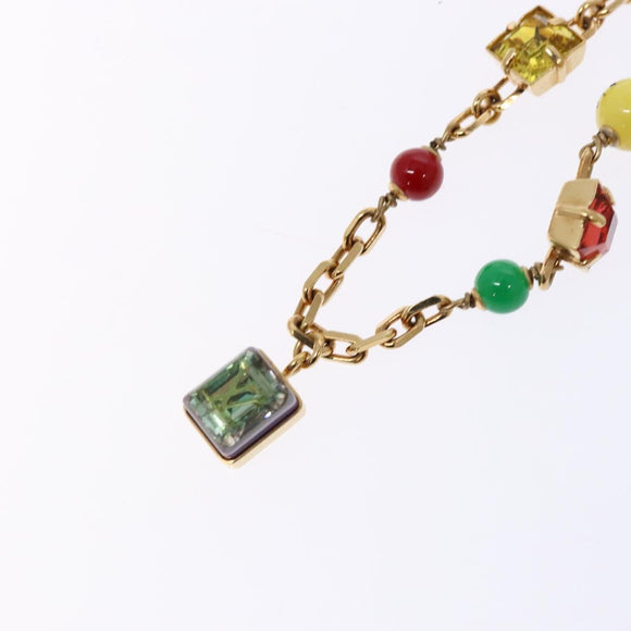 LOUIS VUITTON Bracelet metal Gold LV Auth 133450