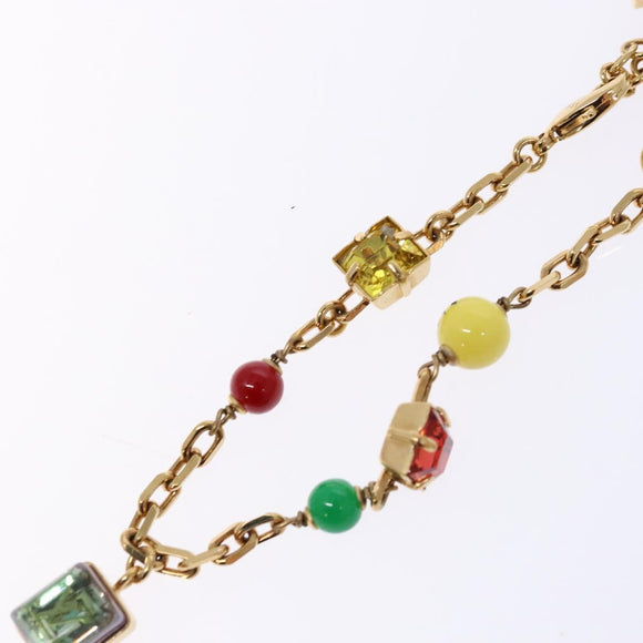 LOUIS VUITTON Bracelet metal Gold LV Auth 133450