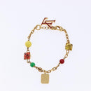 LOUIS VUITTON Bracelet metal Gold LV Auth 133450-6