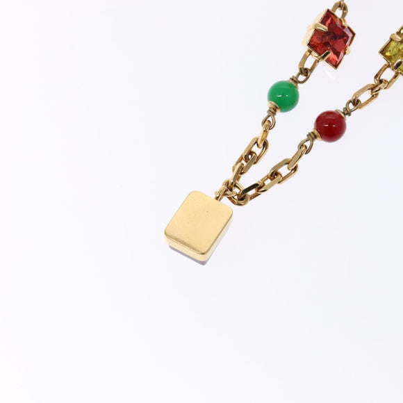 LOUIS VUITTON Bracelet metal Gold LV Auth 133450