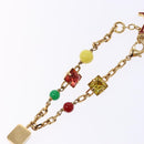 LOUIS VUITTON Bracelet metal Gold LV Auth 133450-8