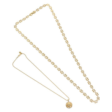 GIVENCHY Chloe Necklace metal 2Set Gold Auth 133455