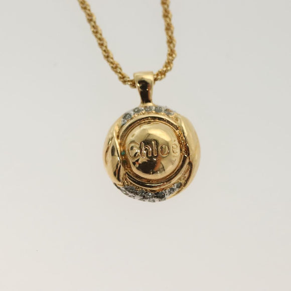 GIVENCHY Chloe Necklace metal 2Set Gold Auth 133455