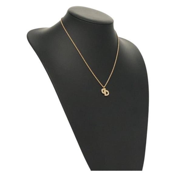 Christian Dior Necklace metal Gold Auth 133457