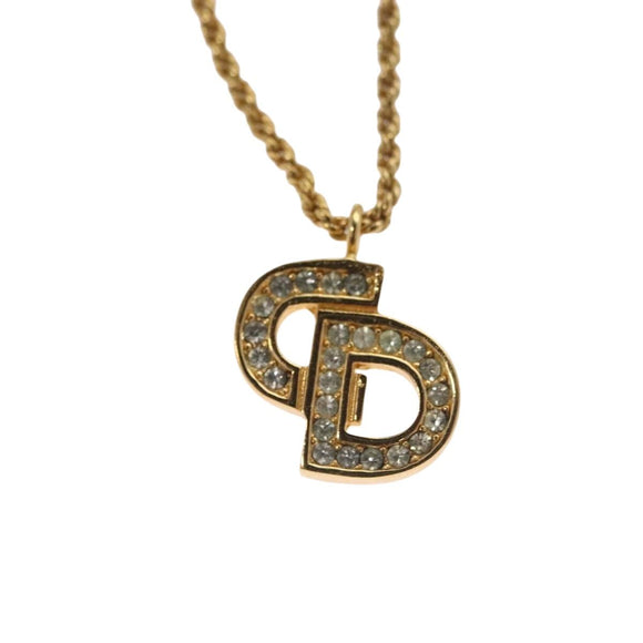 Christian Dior Necklace metal Gold Auth 133457