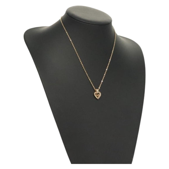 Christian Dior Necklace metal Gold Auth 133458