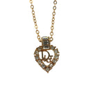 Christian Dior Necklace metal Gold Auth 133458-3