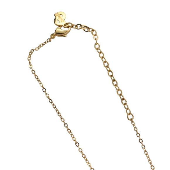 Christian Dior Necklace metal Gold Auth 133458