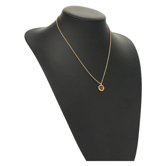 Christian Dior Necklace metal Gold Auth 133462