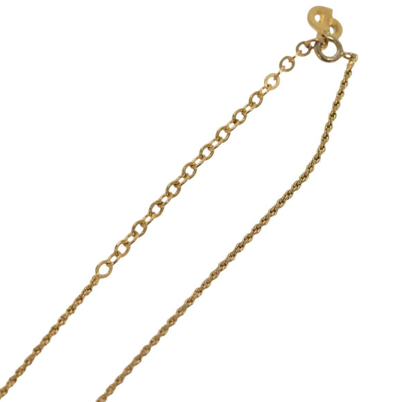 Christian Dior Necklace metal Gold Auth 133462