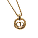 Christian Dior Necklace metal Gold Auth 133462-3