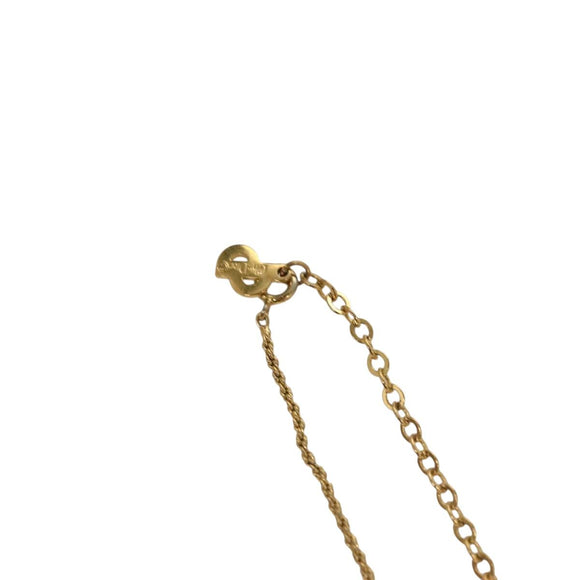 Christian Dior Necklace metal Gold Auth 133462