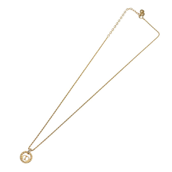 Christian Dior Necklace metal Gold Auth 133462