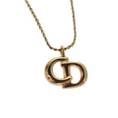 Christian Dior Necklace metal Gold Auth 133463-3