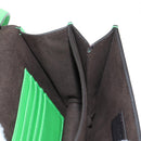 FENDI Fab Shoulder Bag Leather Green Gold Auth 133473M-23