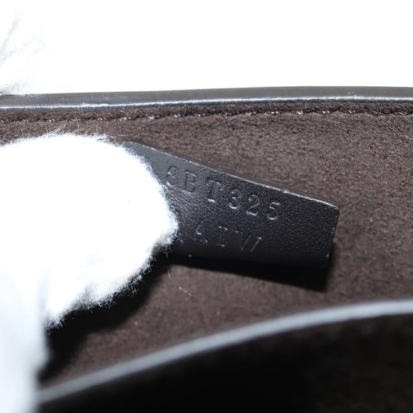 FENDI Fab Shoulder Bag Leather Green Gold Auth 133473M